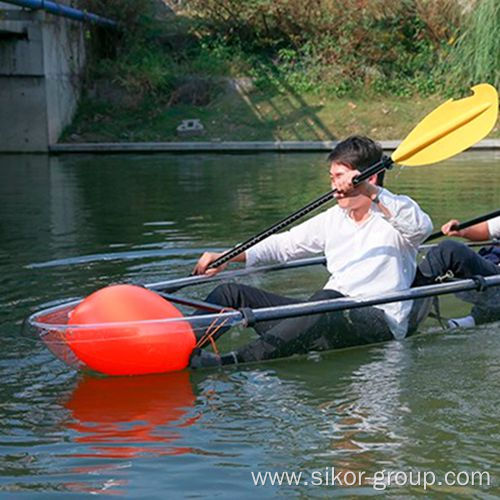 2021 Sell Like Hot Cakes Polycarbonate Clear Hull Kayak Factory Supply Transparent Kayaks Canoe For Water Sports